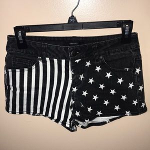 Forever 21 flag shorts